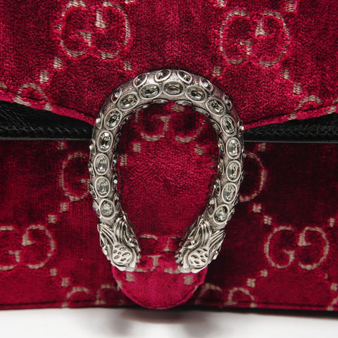 GUCCI GG Velvet Dionysus Shoulder Bag Red WS28231