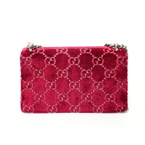 GUCCI GG Velvet Dionysus Shoulder Bag Red WS28231