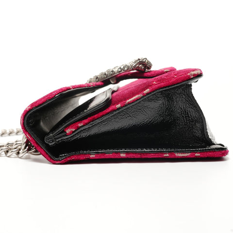 GUCCI GG Velvet Dionysus Shoulder Bag Red WS28231