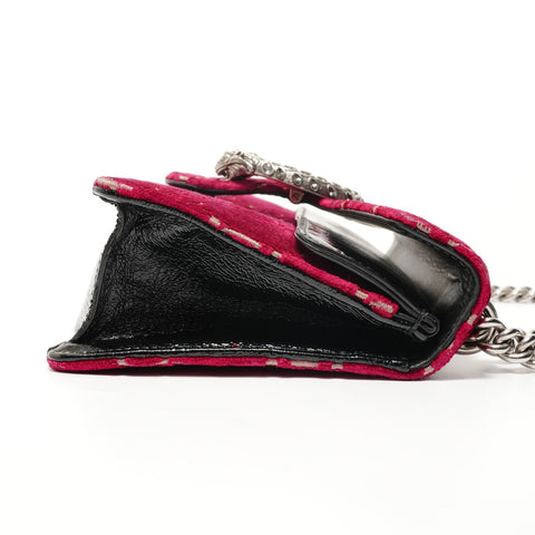 GUCCI GG Velvet Dionysus Shoulder Bag Red WS28231