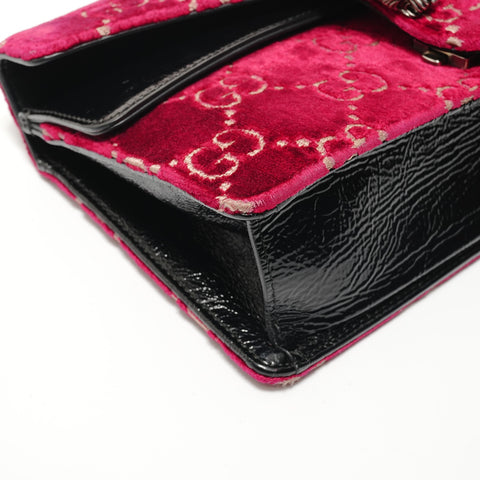GUCCI GG Velvet Dionysus Shoulder Bag Red WS28231