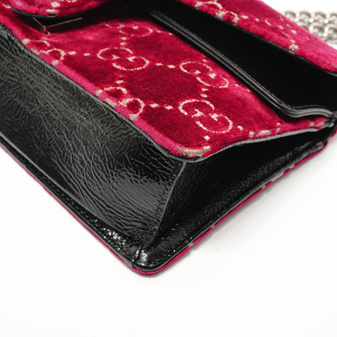 GUCCI GG Velvet Dionysus Shoulder Bag Red WS28231