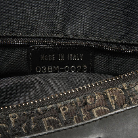 Christian Dior Trotter Canvas Street Chic Shoulder Bag black WS28232