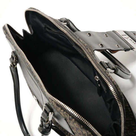 Christian Dior Trotter Canvas Street Chic Shoulder Bag black WS28232