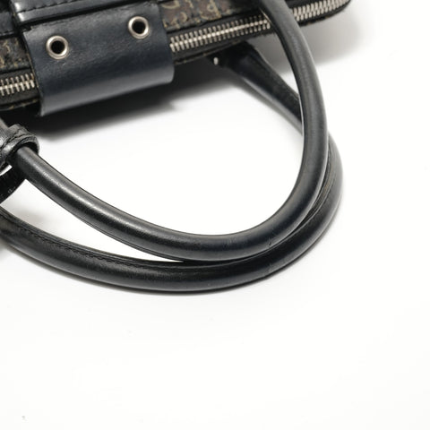 Christian Dior Trotter Canvas Street Chic Shoulder Bag black WS28232