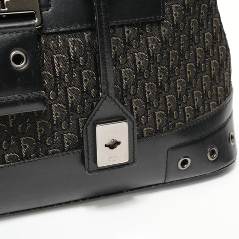 Christian Dior Trotter Canvas Street Chic Shoulder Bag black WS28232