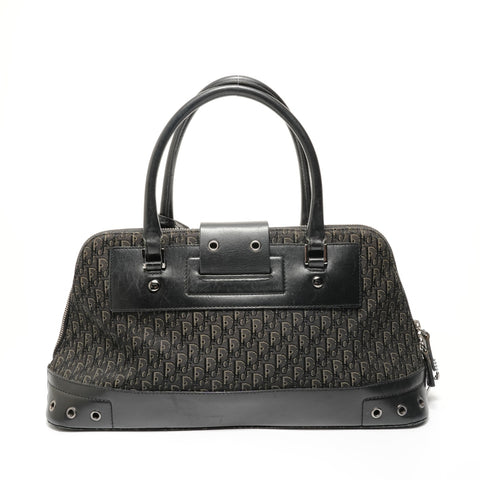 Christian Dior Trotter Canvas Street Chic Shoulder Bag black WS28232