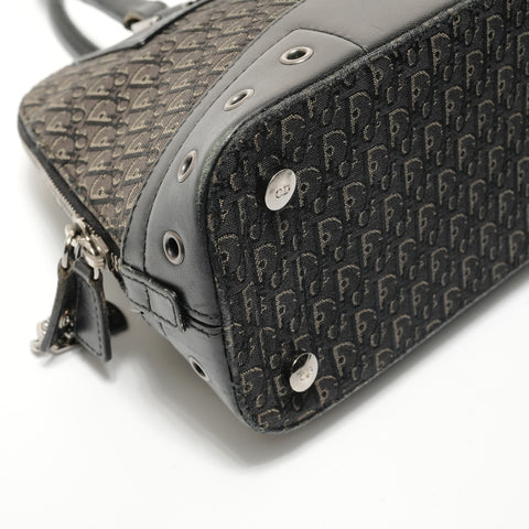 Christian Dior Trotter Canvas Street Chic Shoulder Bag black WS28232