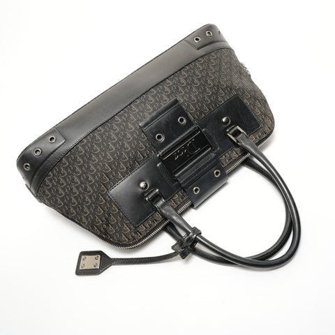 Christian Dior Trotter Canvas Street Chic Shoulder Bag black WS28232