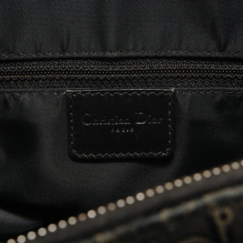 Christian Dior Trotter Canvas Street Chic Shoulder Bag black WS28232