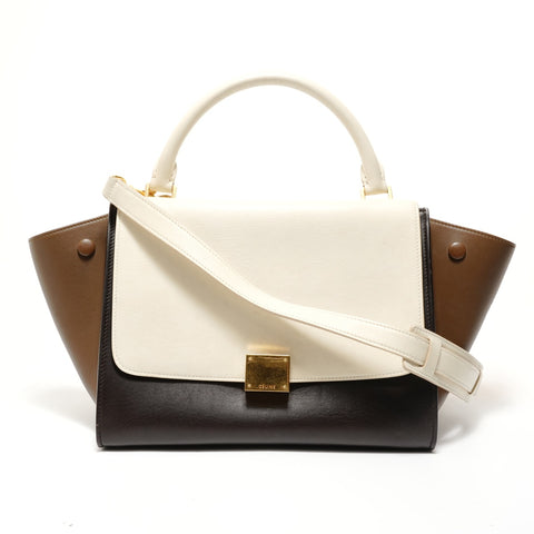 CELINE Trapeze Small 2-Way Leather Handbag multicolor WS28237
