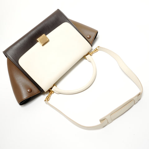 CELINE Trapeze Small 2-Way Leather Handbag multicolor WS28237