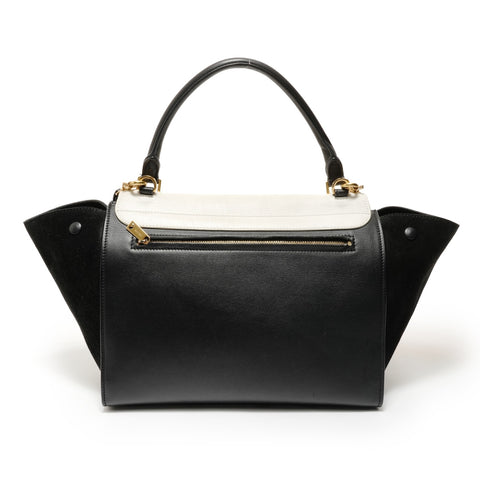 CELINE Trapeze 2-Way Suede Handbag multicolor WS28238
