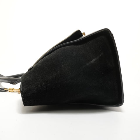 CELINE Trapeze 2-Way Suede Handbag multicolor WS28238