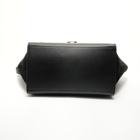 CELINE Trapeze 2-Way Suede Handbag multicolor WS28238