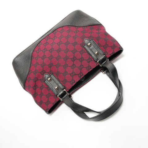 GUCCI GG canvas Handbag Red WS28239