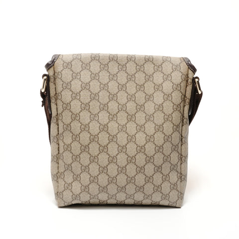 GUCCI GG Supreme PVC Shoulder Bag beige WS28241