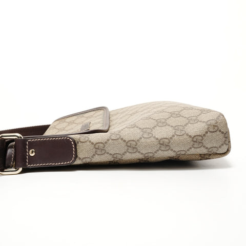 GUCCI GG Supreme PVC Shoulder Bag beige WS28241