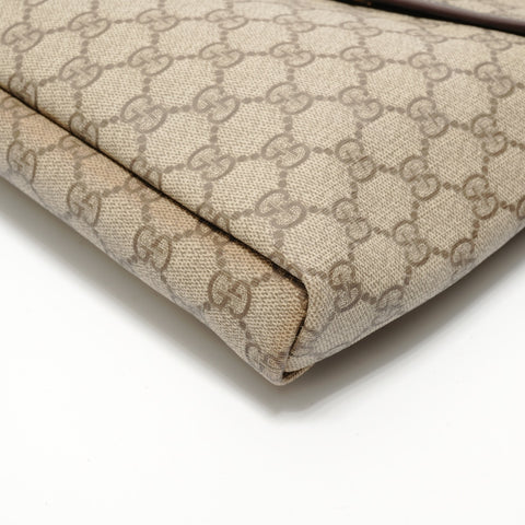 GUCCI GG Supreme PVC Shoulder Bag beige WS28241