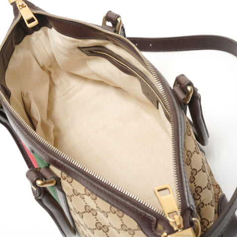 GUCCI GG Canvas Sherry Line 2-way Shoulder Bag beige WS28242