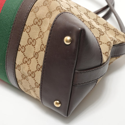 GUCCI GG Canvas Sherry Line 2-way Shoulder Bag beige WS28242