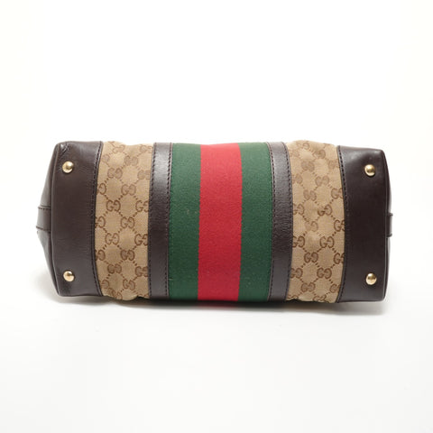 GUCCI GG Canvas Sherry Line 2-way Shoulder Bag beige WS28242