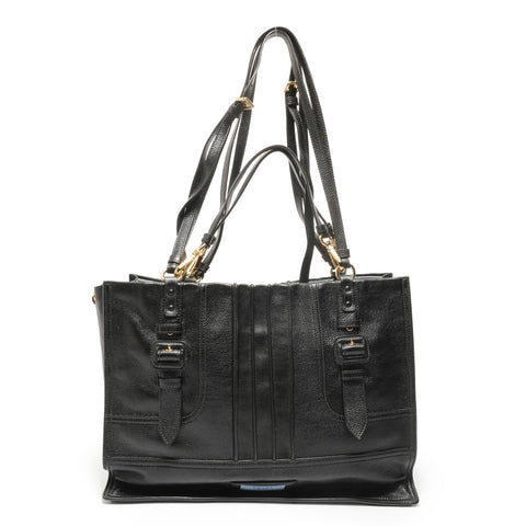 PRADA Etiquette Shopping 2-Way Leather Shoulder Bag black WS28243