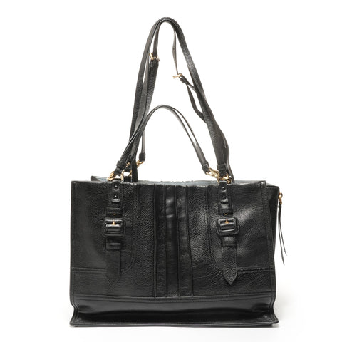 PRADA Etiquette Shopping 2-Way Leather Shoulder Bag black WS28243