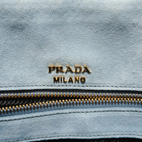 PRADA Etiquette Shopping 2-Way Leather Shoulder Bag black WS28243