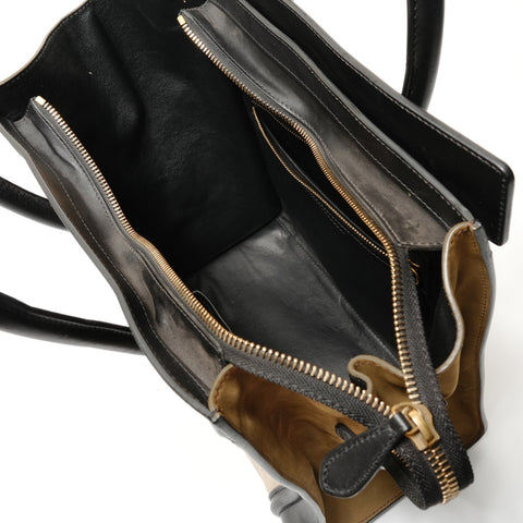 CELINE Luggage Medium Suede Leather Handbag multicolor WS28244