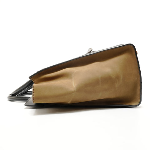 CELINE Luggage Medium Suede Leather Handbag multicolor WS28244