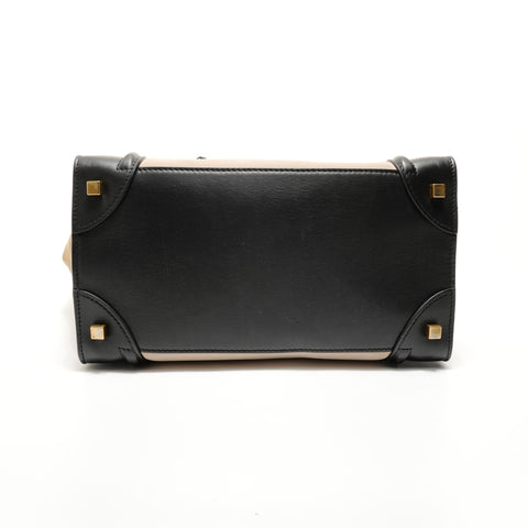 CELINE Luggage Medium Suede Leather Handbag multicolor WS28244