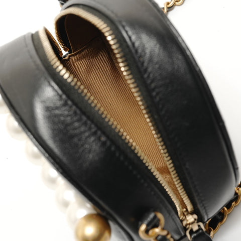 CHANEL 29th series Matelass Pearl Shoulder Bag black WS28248