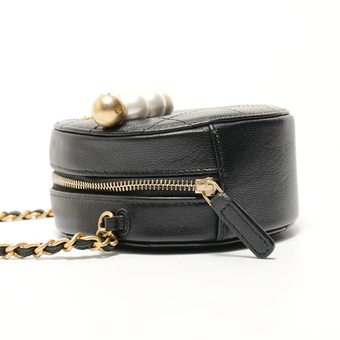 CHANEL 29th series Matelass Pearl Shoulder Bag black WS28248