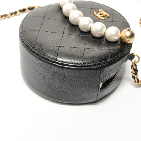 CHANEL 29th series Matelass Pearl Shoulder Bag black WS28248