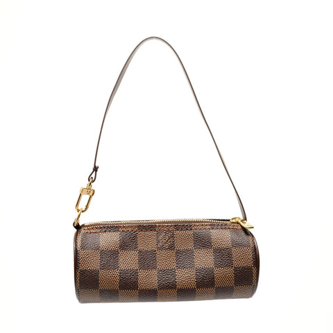 LOUIS VUITTON Damier Papillon 30, made in 2005. Shoulder Bag Brown WS28249