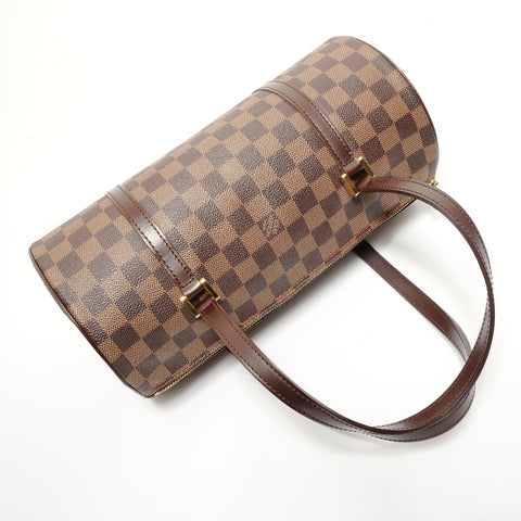 LOUIS VUITTON Damier Papillon 30, made in 2005. Shoulder Bag Brown WS28249