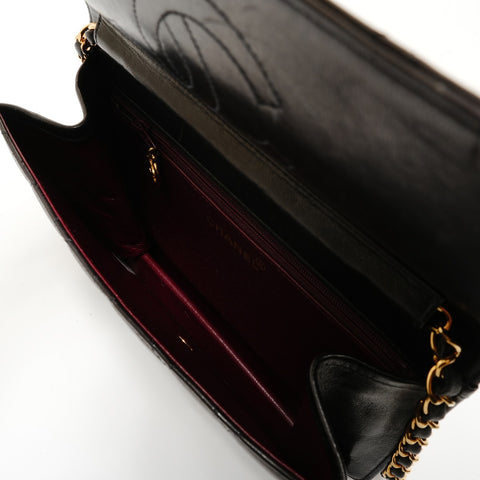 CHANEL No. 3 Push-lock Matelass Shoulder Bag black WS28251