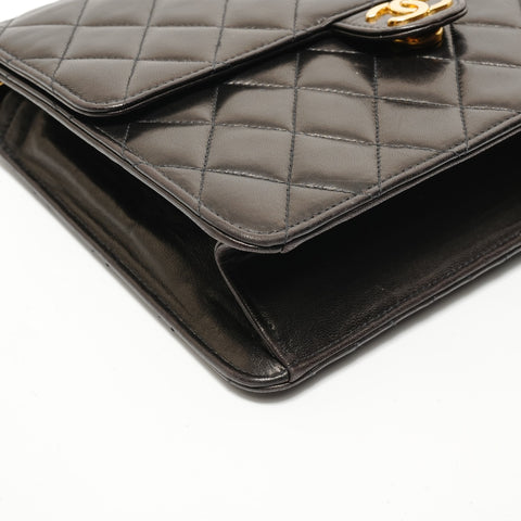 CHANEL No. 3 Push-lock Matelass Shoulder Bag black WS28251