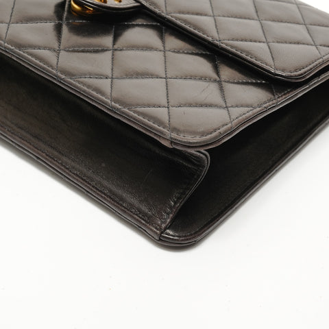 CHANEL No. 3 Push-lock Matelass Shoulder Bag black WS28251