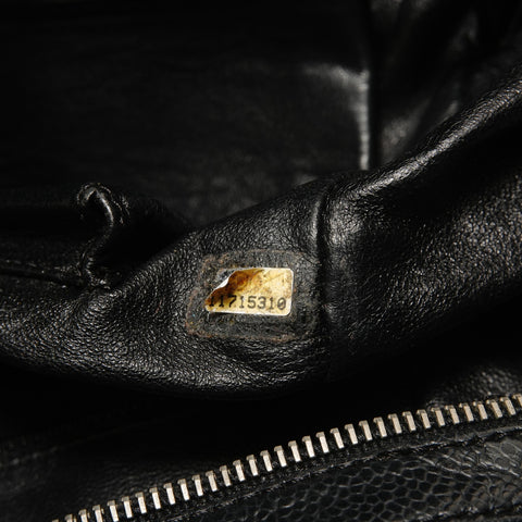 CHANEL Table 11: COCO Mark Caviar Skin Boston bag black WS28253