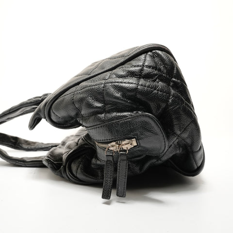 CHANEL Table 11: COCO Mark Caviar Skin Boston bag black WS28253