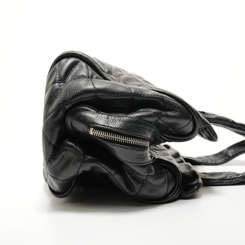 CHANEL Table 11: COCO Mark Caviar Skin Boston bag black WS28253