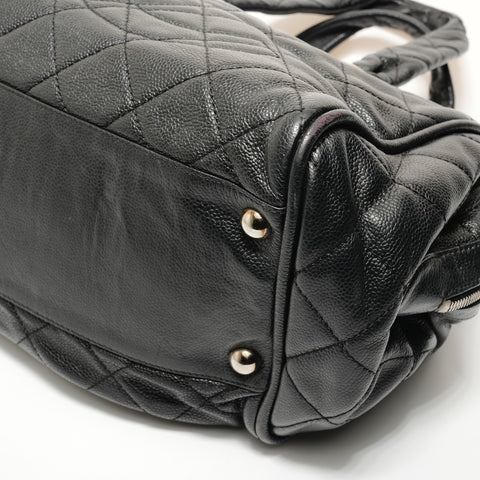 CHANEL Table 11: COCO Mark Caviar Skin Boston bag black WS28253