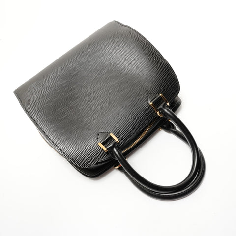 LOUIS VUITTON 2001 Pont Neuf Epi Handbag black WS28254