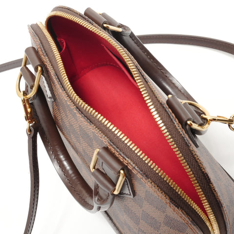 LOUIS VUITTON Alma BB Damier Handbag Brown WS28255