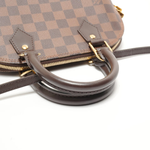 LOUIS VUITTON Alma BB Damier Handbag Brown WS28255