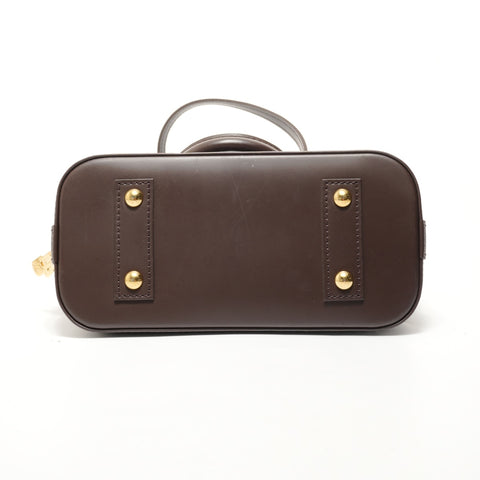 LOUIS VUITTON Alma BB Damier Handbag Brown WS28255