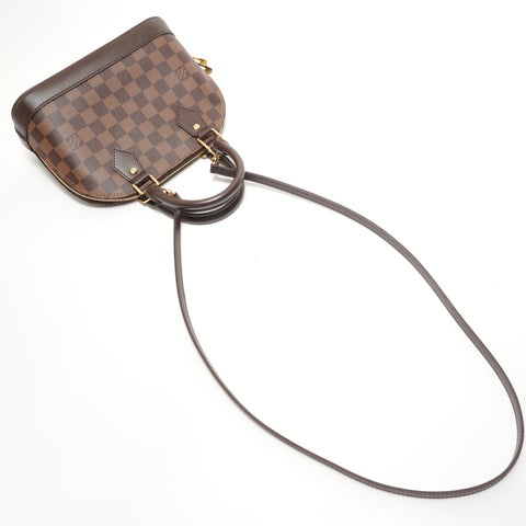 LOUIS VUITTON Alma BB Damier Handbag Brown WS28255