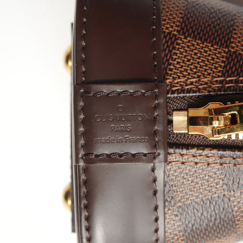 LOUIS VUITTON Alma BB Damier Handbag Brown WS28255